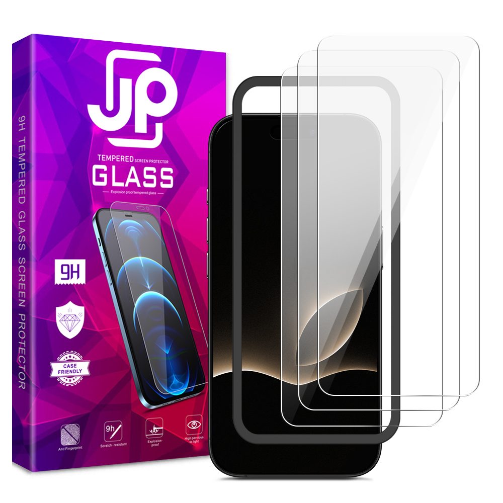 Levně JP Long Pack Tvrzených skel, 3 skla na telefon s aplikátorem, iPhone Air