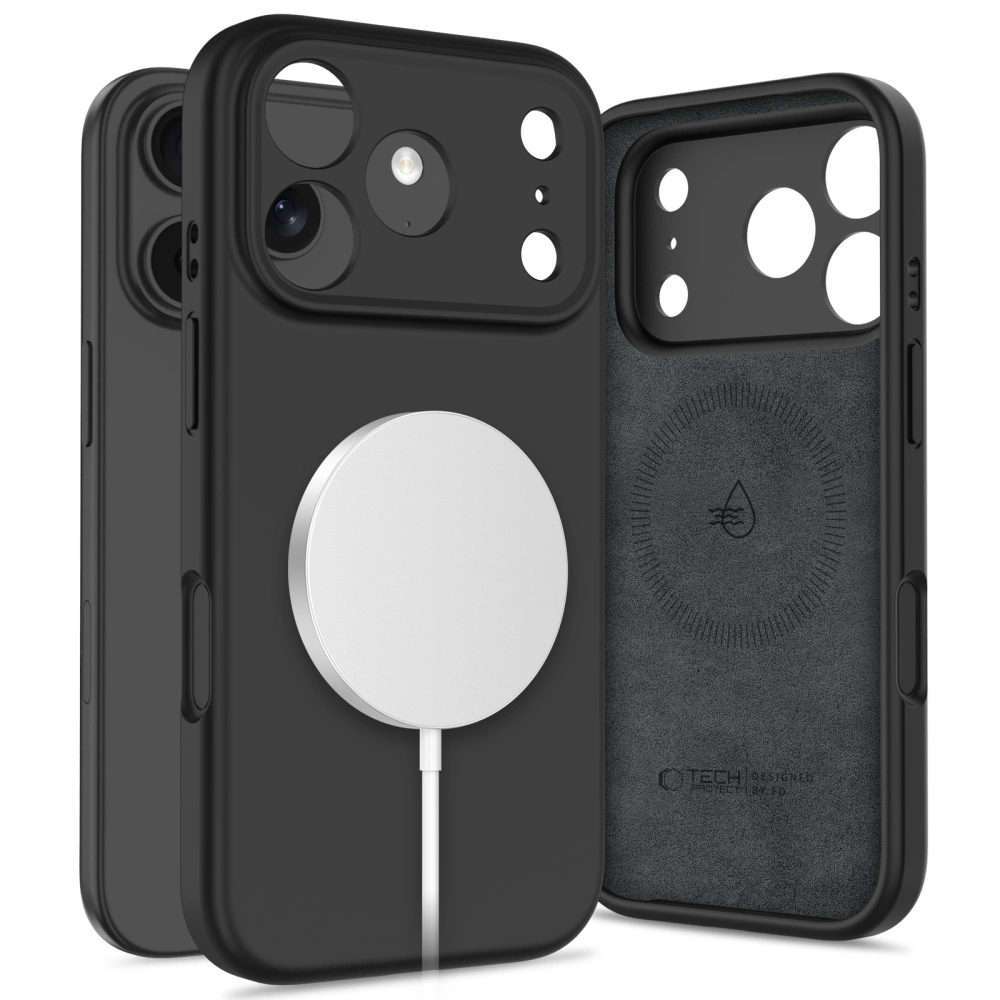 Tech-Protect Silicone MagSafe, iPhone 17 Pro Max, čierne