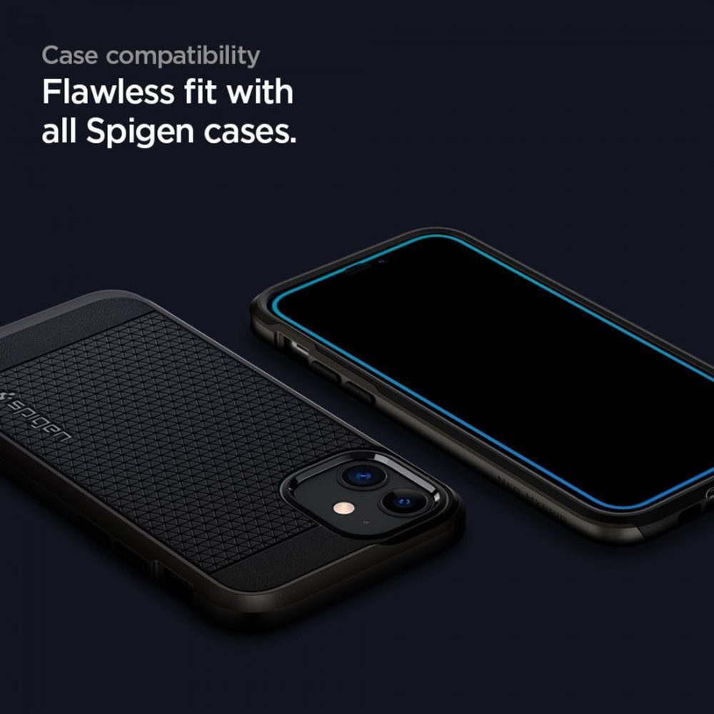 Spigen Full Cover Glass ALM FC Edzett üveg, Samsung Galaxy A52 5G / LTE, Fekete