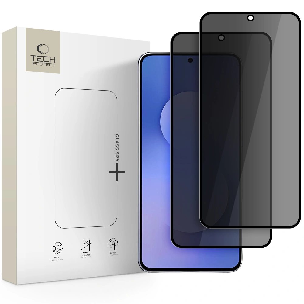Tech-Protect Tvrzené sklo Privacy, Samsung Galaxy S25 FE, 2 kusy