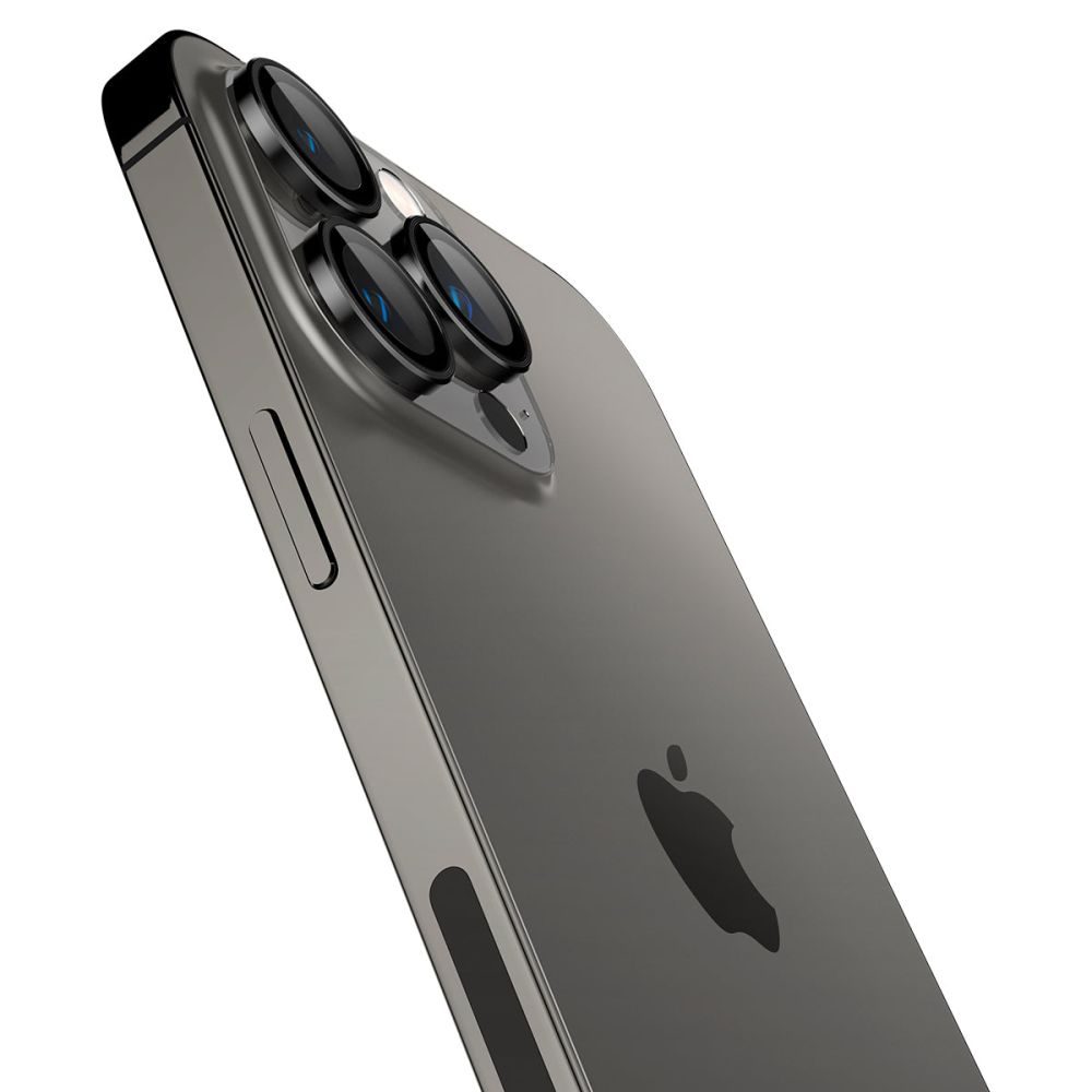 Spigen Optik.TR Ez Fit Ochrana Fotoaparátu, 2 Kusy, IPhone 14 Pro / 14 Pro Max / 15 Pro / 15 Pro Max, čierna