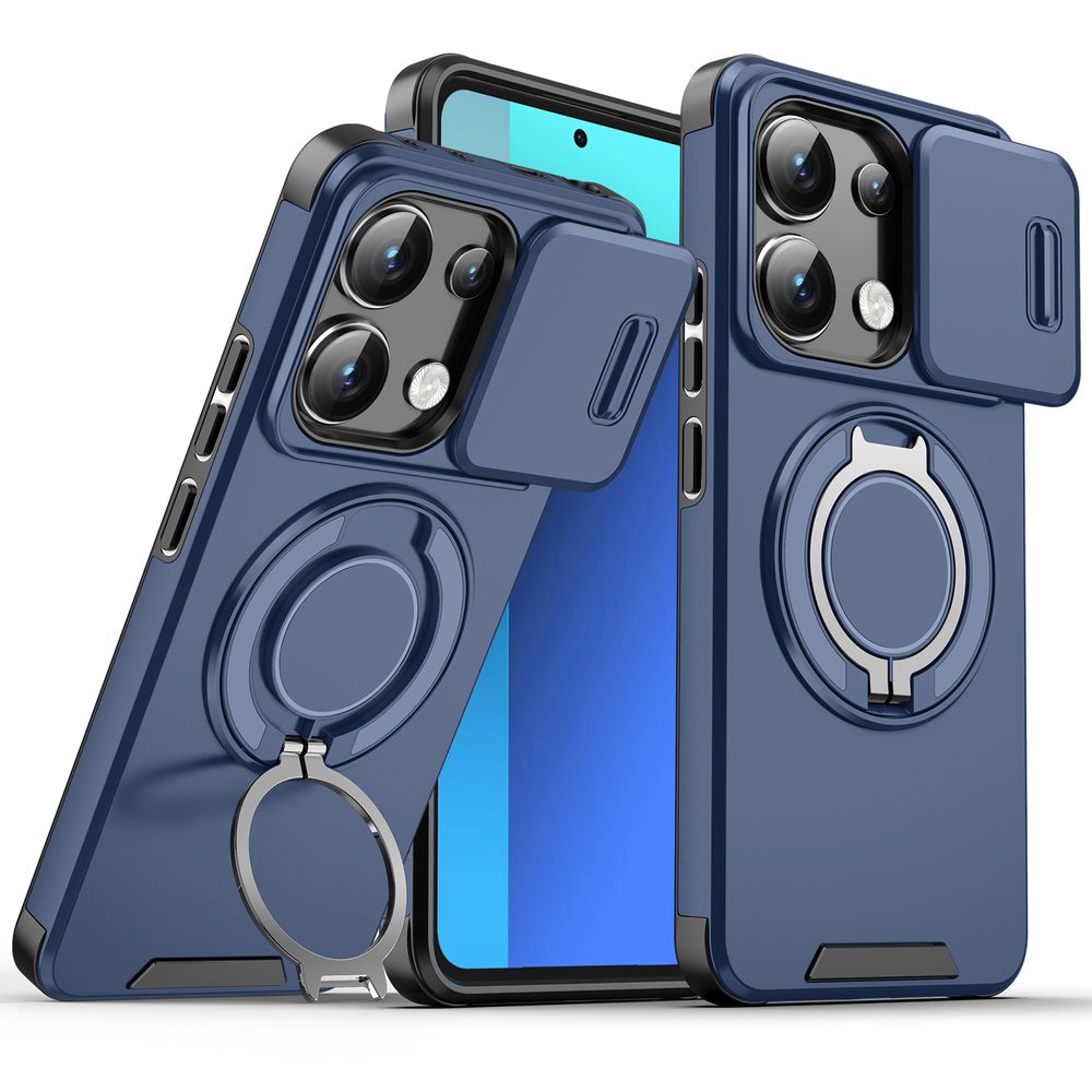 Levně Camslide Stand obal, Xiaomi Redmi Note 13 Pro 5G, modrý