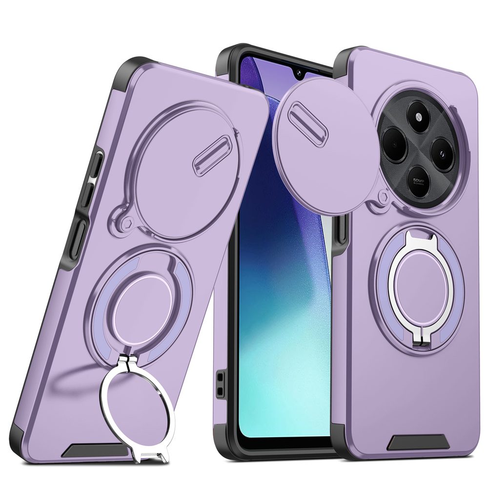 Levně Camslide Stand obal, Xiaomi Redmi Note 14 Pro 5G, fialový