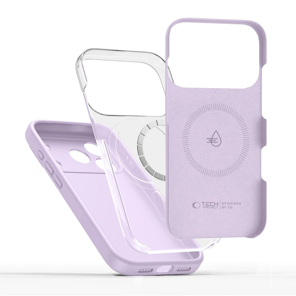 Tech-Protect Silicone MagSafe, iPhone 17 Pro Max, fialové