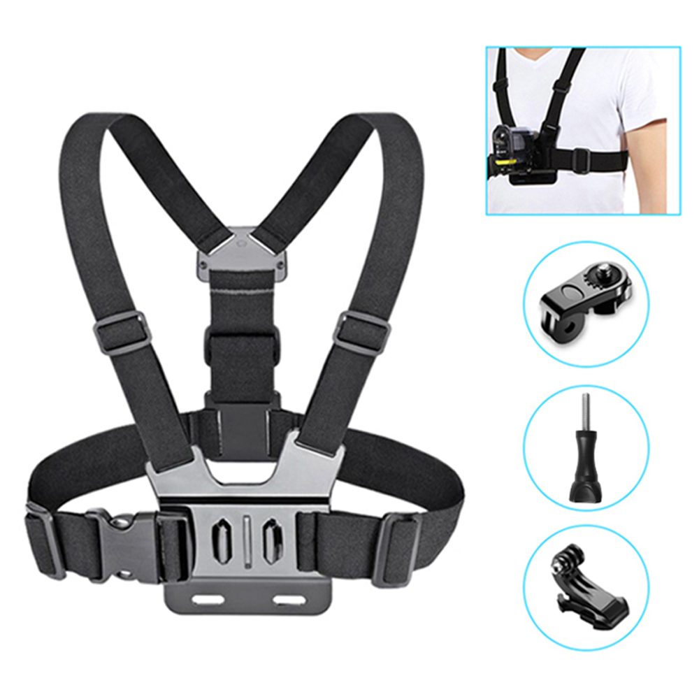 Action Camera Chest Strap Pro – Hrudní držák na kameru a mobil s 1/4" adaptérem