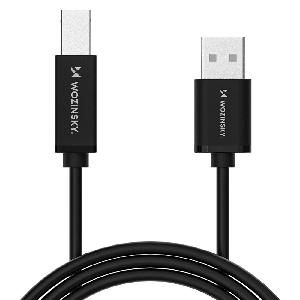 Wozinsky WKDDY3S kábel USB-B – USB-A, 2 m, čierny