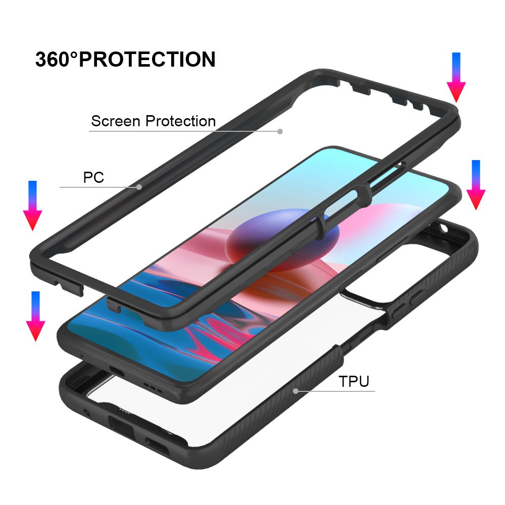 JP Defense360 Obal, Xiaomi Redmi Note 10, černý