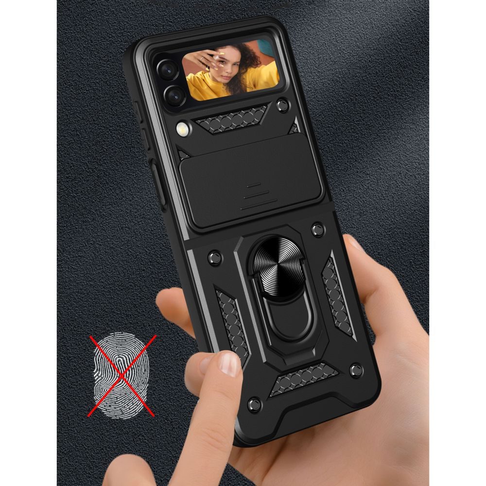 Tech-Protect CamShield Samsung Galaxy Z Flip 4, Fekete