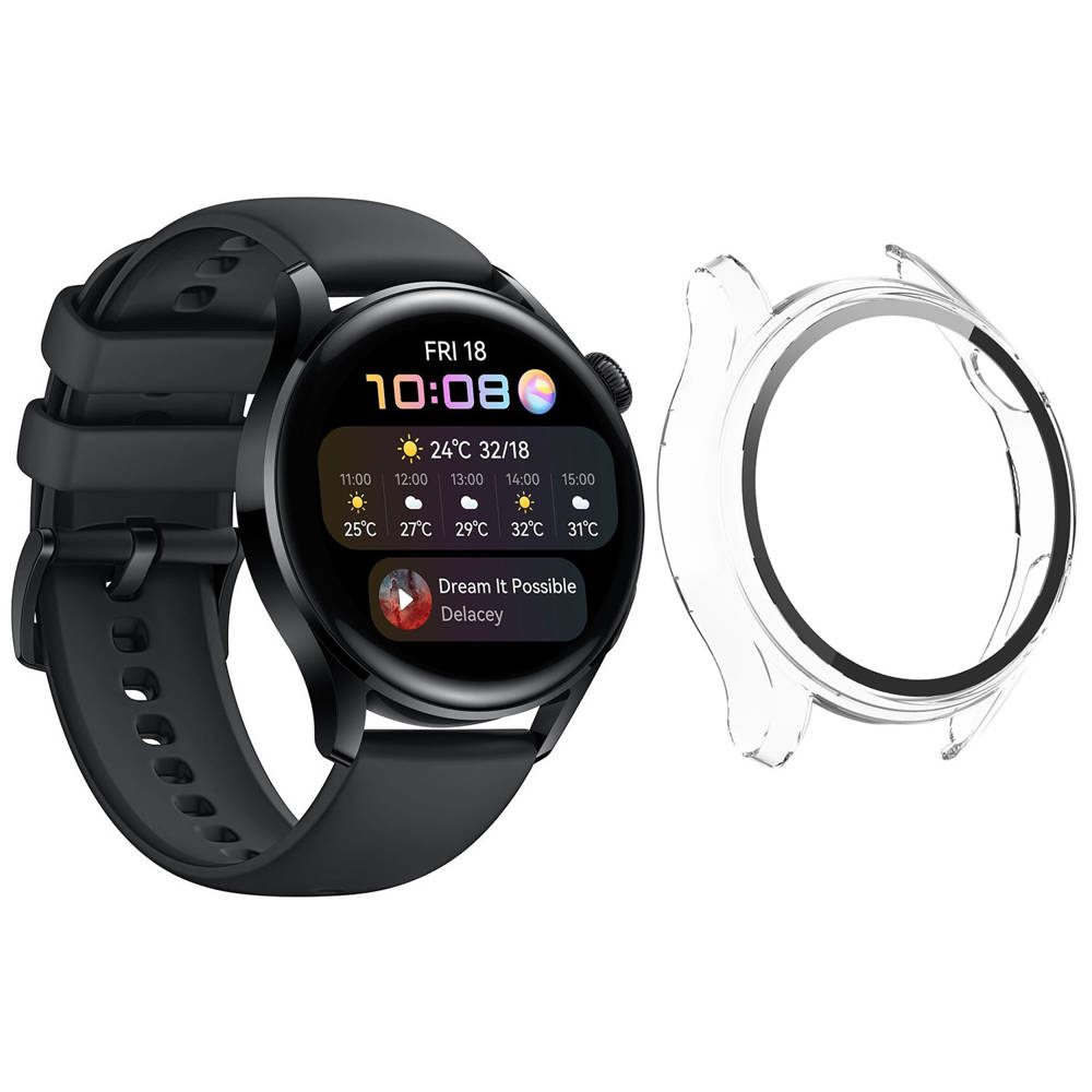 Puzdro 2v1 So Sklom Pre Huawei Watch GT 2 PRO, Priehľadné