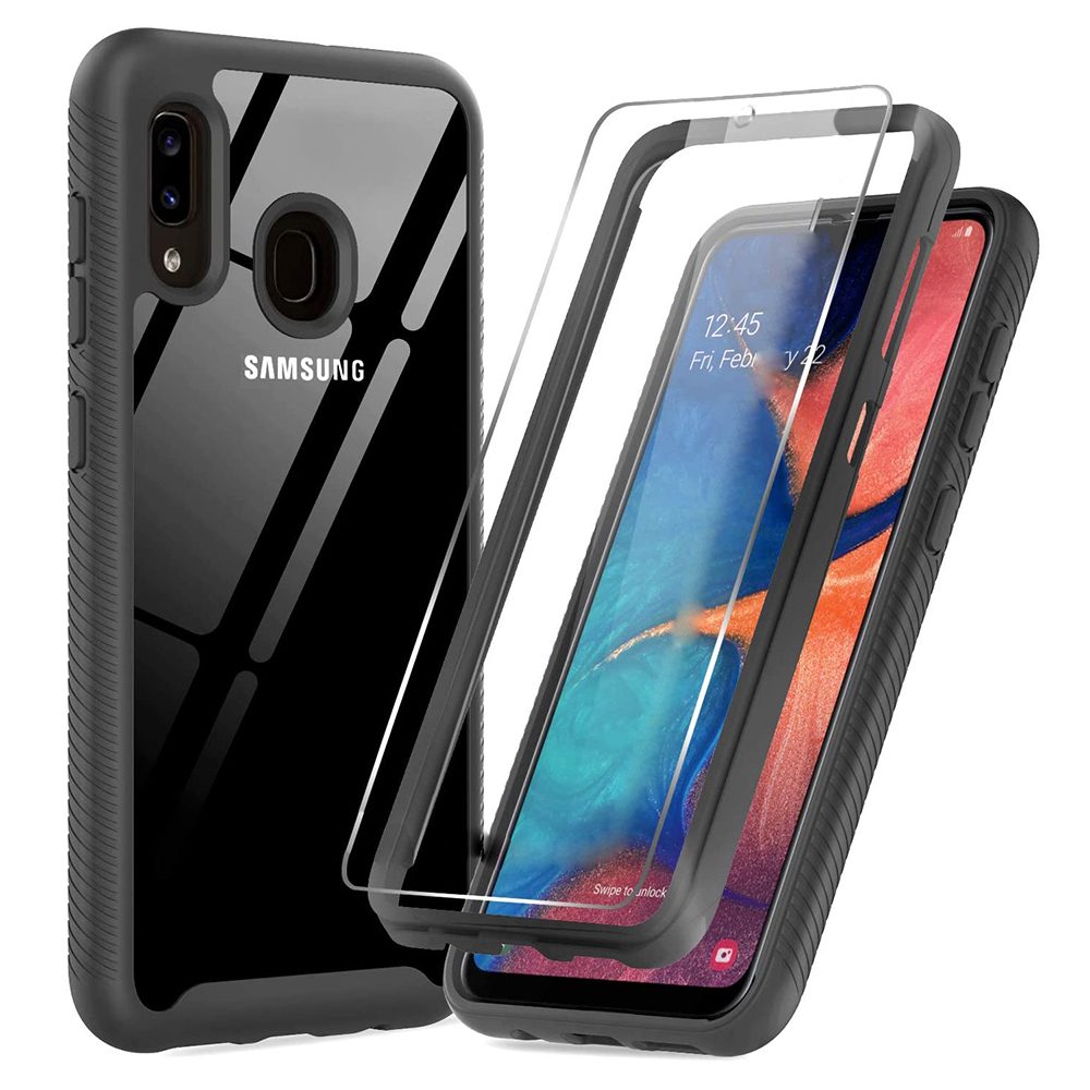 Techsuit Defense360 Pro + Ochranná Fólie, Samsung Galaxy A20e, černý