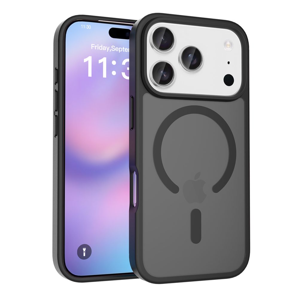 JP MagFit Colour MagSafe obal s N52 magnetem, iPhone 17 Pro, černý