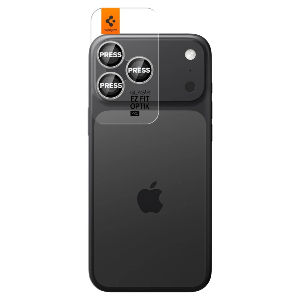 Spigen Optik.TR Ez Fit ochrana fotoaparátu, 2 kusy, iPhone 16 Pro / Max / 17 Pro / Max, strieborná