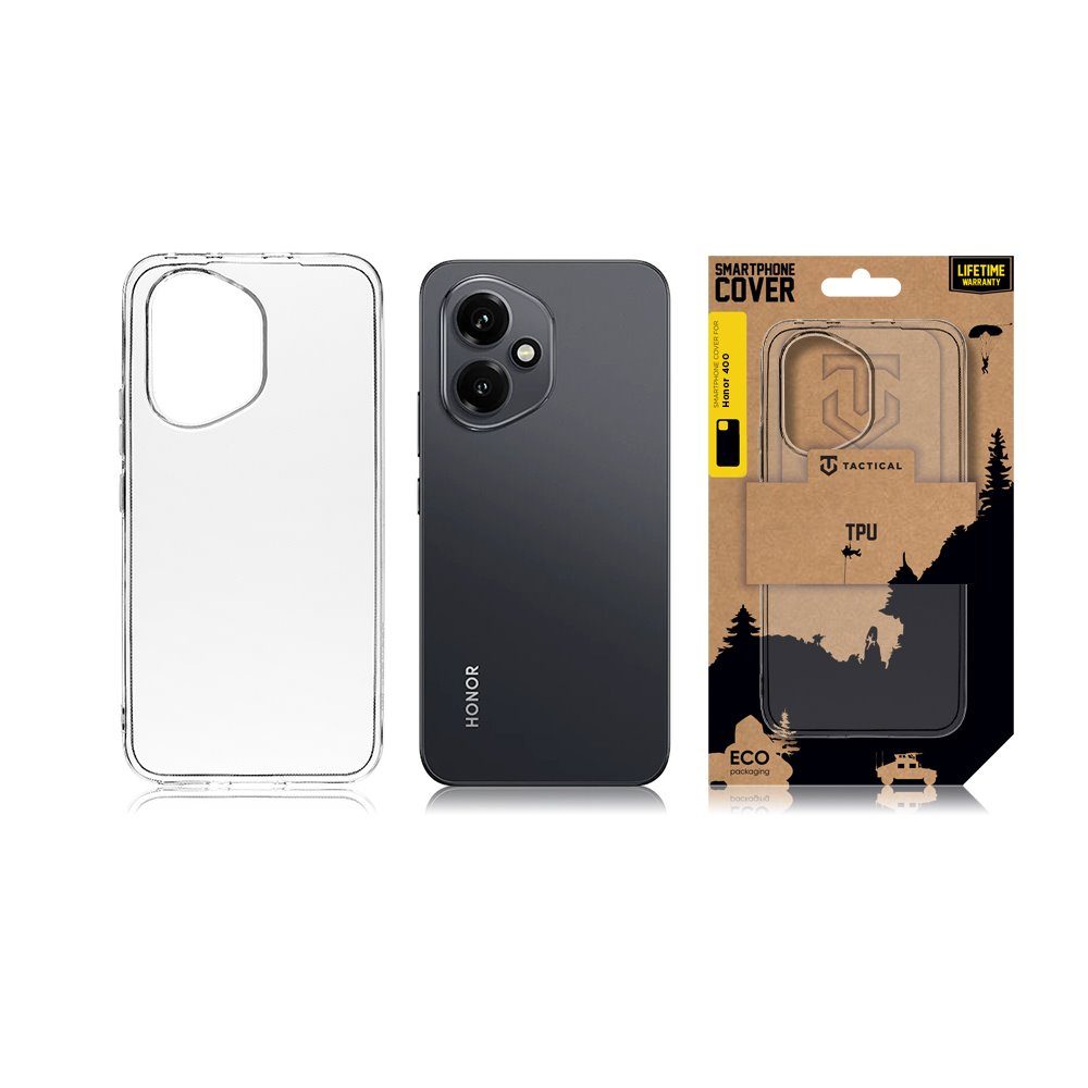 Tactical TPU obal pre Honor 400, priehľadný