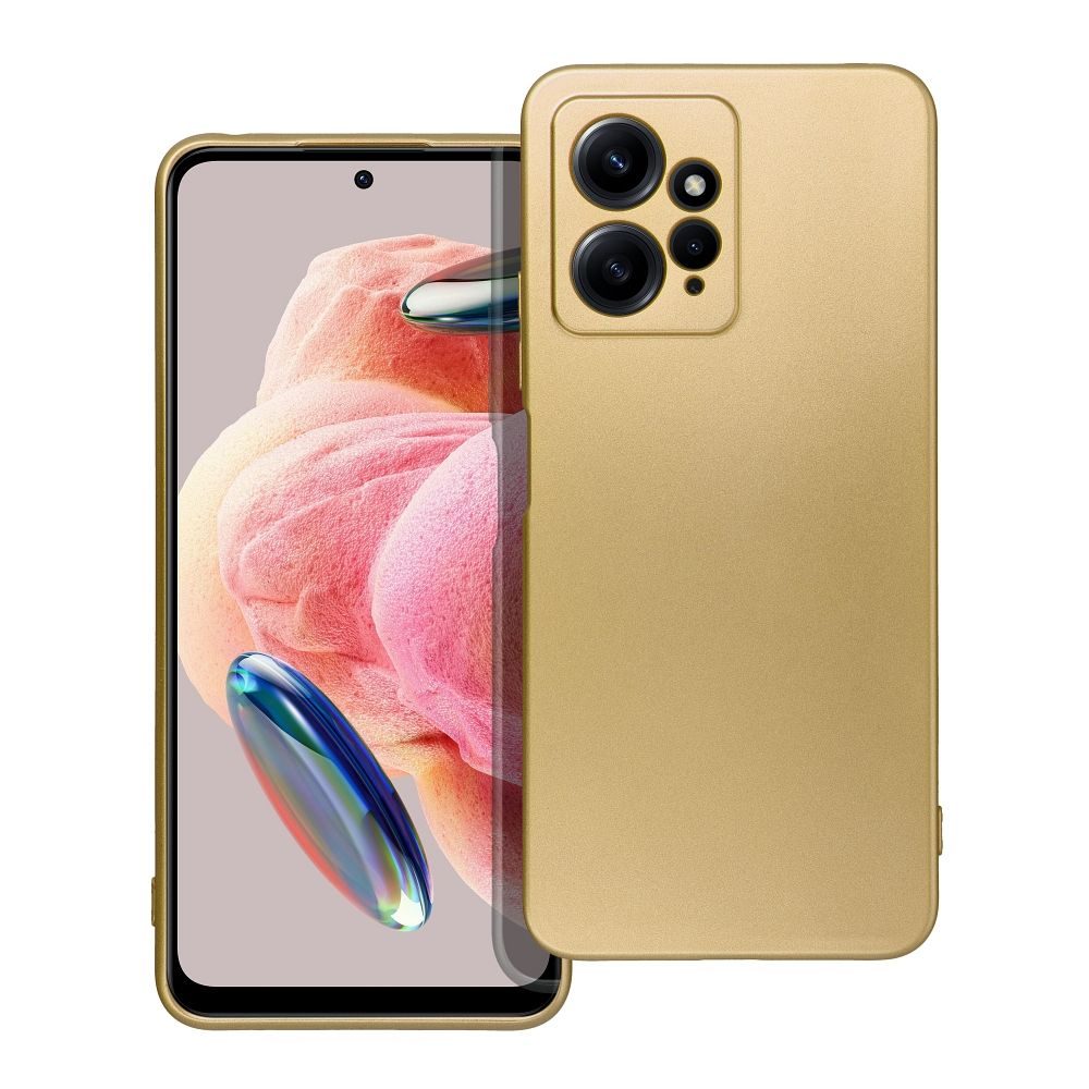 Metallic Obal, Xiaomi Redmi Note 12 4G, Zlatý