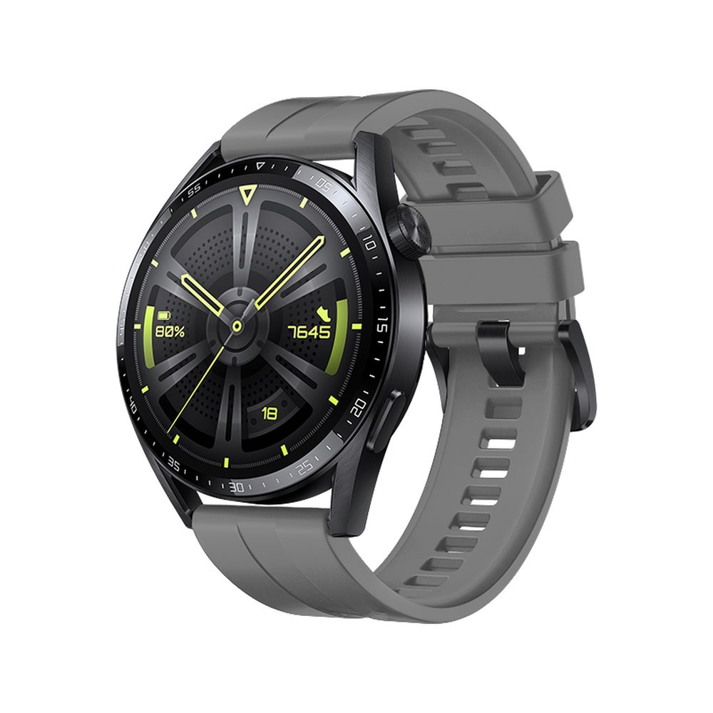 Strap One Silikónový Remienok Pre Huawei Watch GT 3 46 Mm, šedý