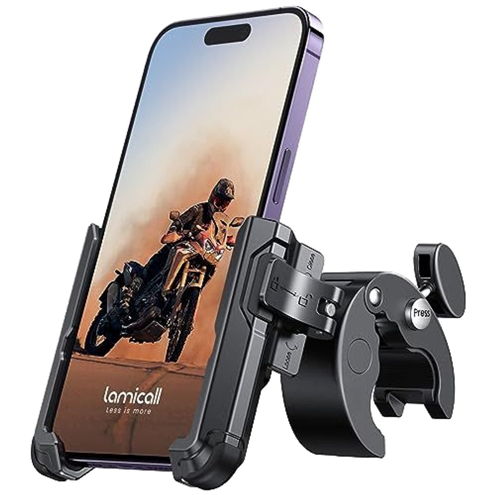 Univerzalni sigurnosni držač telefona za bicikl / motor s brzim otpuštanjem, crni