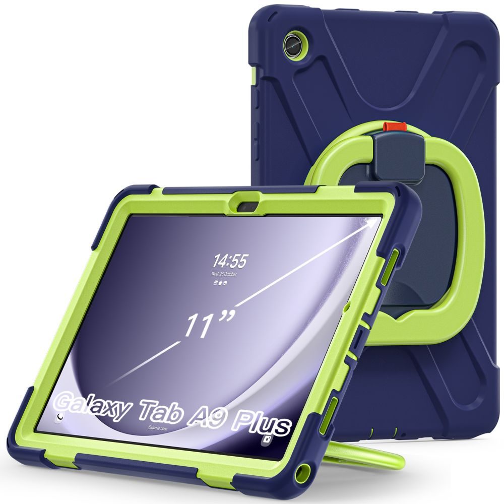 Tech-Protect X-Armor Samsung Galaxy Tab A9+ Plus 11.0, X210 / X215 / X216, Navy Lime, X210 / X215 / X216, Navy Lime