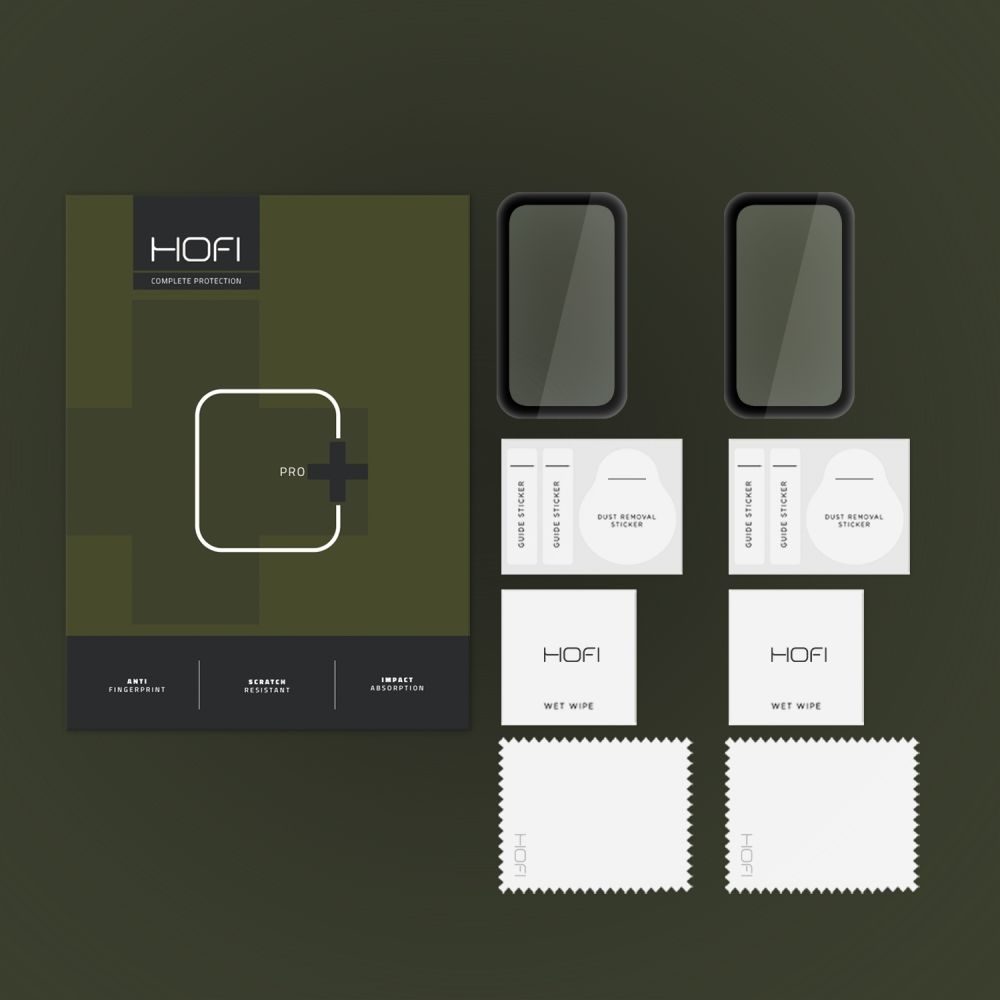 Hofi Hybrid Pro+ Folie De Sticlă Securizată, Xiaomi Smart Band 8 Active, Neagră