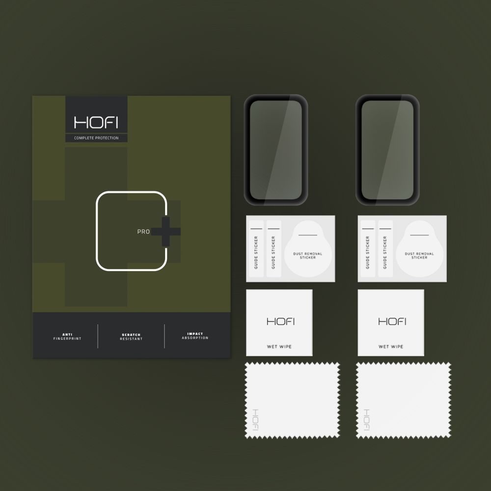 Hofi Hybrid Pro+ Tvrzené Sklo, Xiaomi Smart Band 8 Active, černý