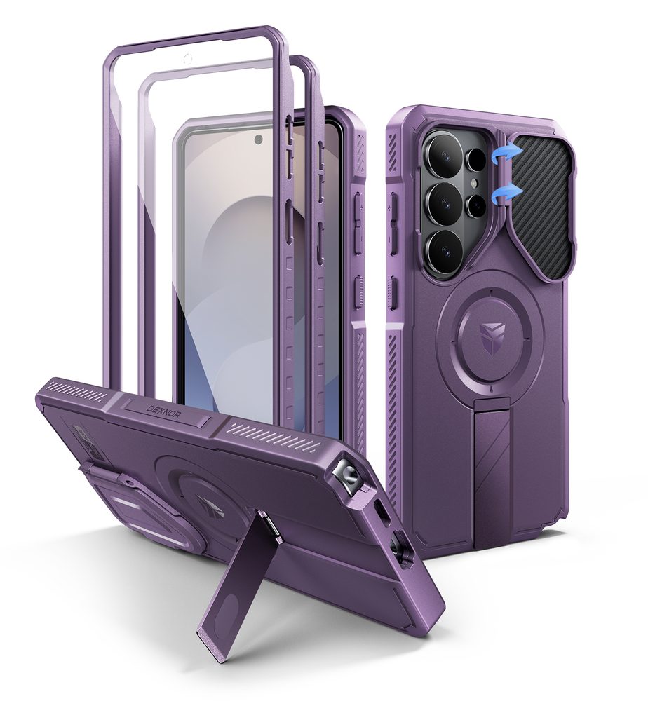 Dexnor MagSafe 360 Kickstand Camprotector husă Samsung Galaxy S26 Ultra, mov
