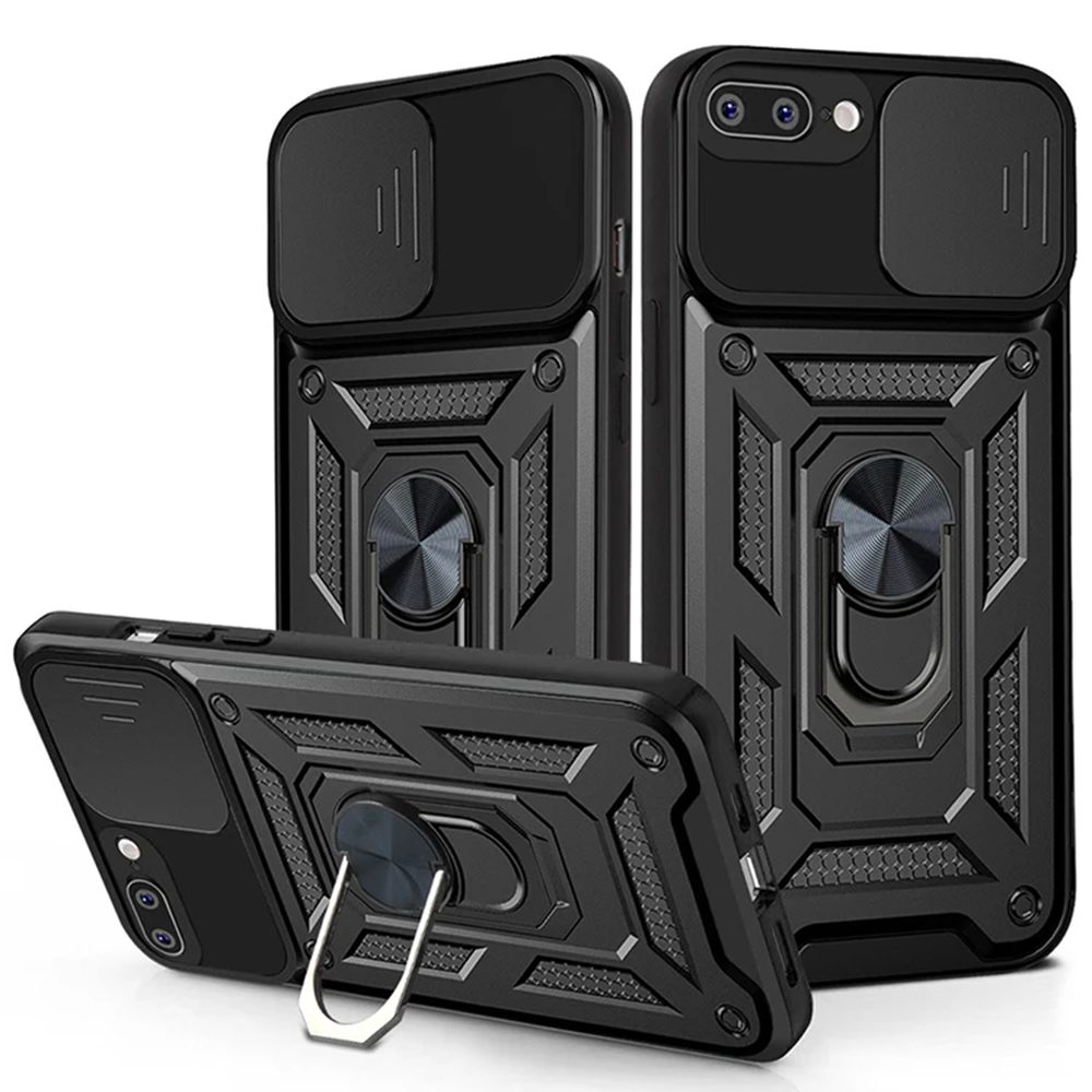 Techsuit CamShield, iPhone 7 Plus / 8 Plus, fekete