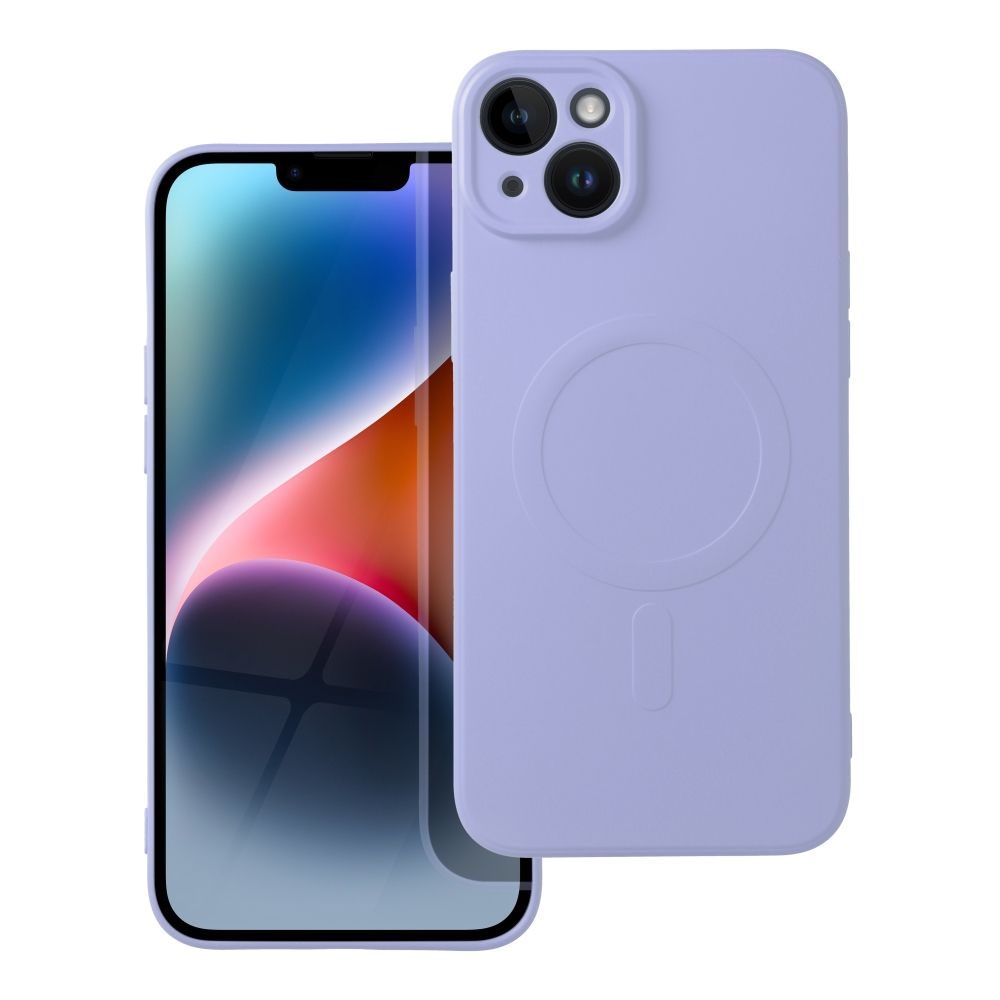 Husă Silicone Mag Cover, IPhone 14 Plus, Mov