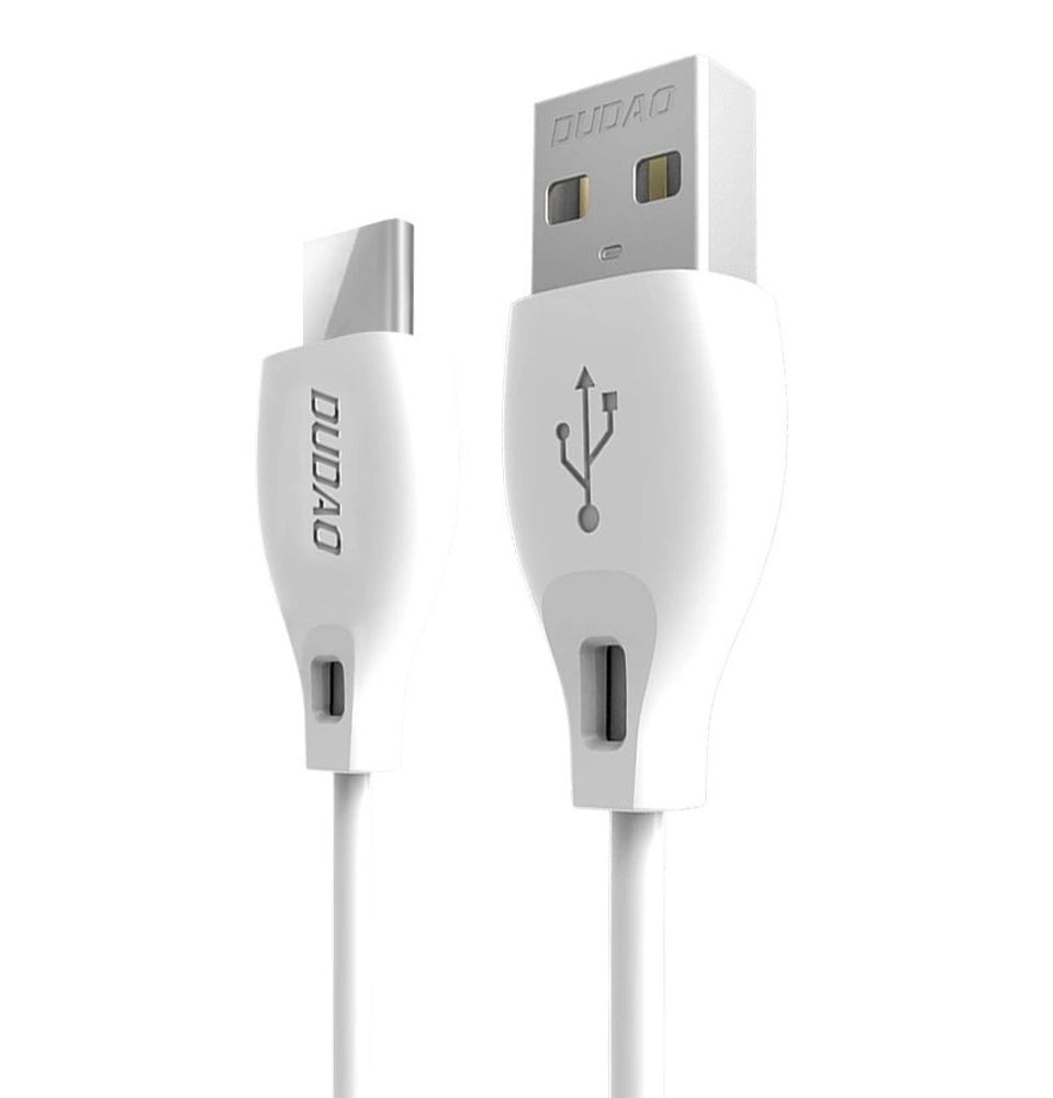 Dudao USB kábel - USB-C, 2,1A, 1m, fehér