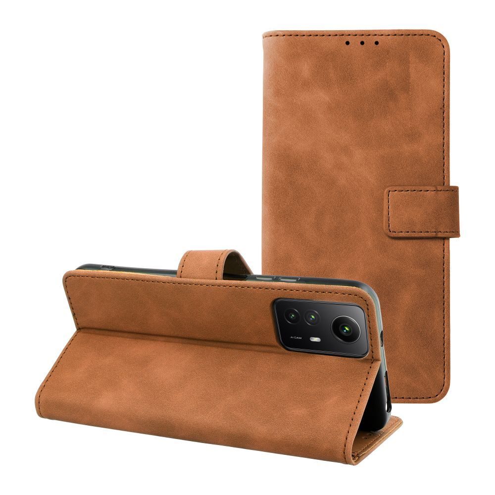 Levně Tender pouzdro, Xiaomi Redmi Note 12S, hnědé