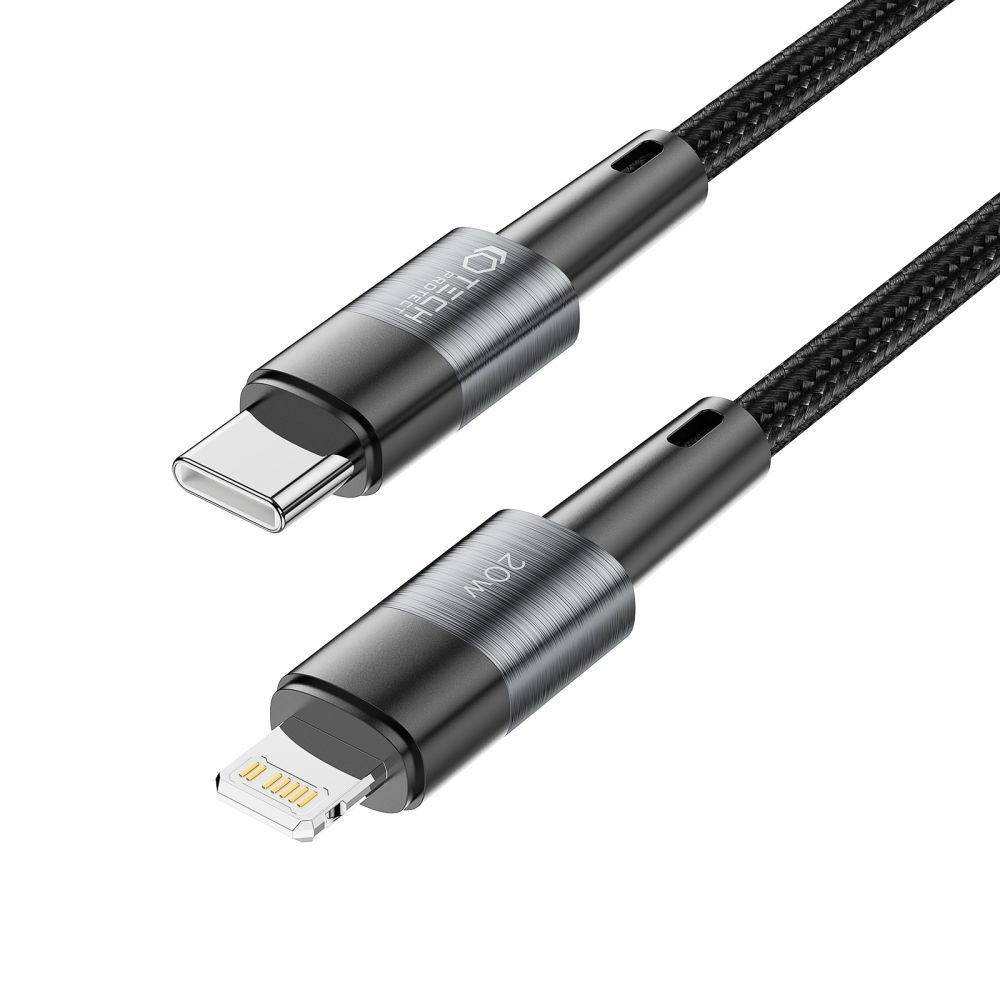 Tech-Protect UltraBoost USB-C - Lightning Kabel, PD20W / 3A, 1 M, Sivi