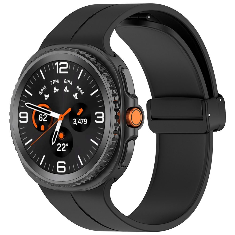 Techsuit Okosóra szíj W011, Samsung Galaxy Watch 8 40mm / Watch 8 44mm / Watch 8 Classic, fekete