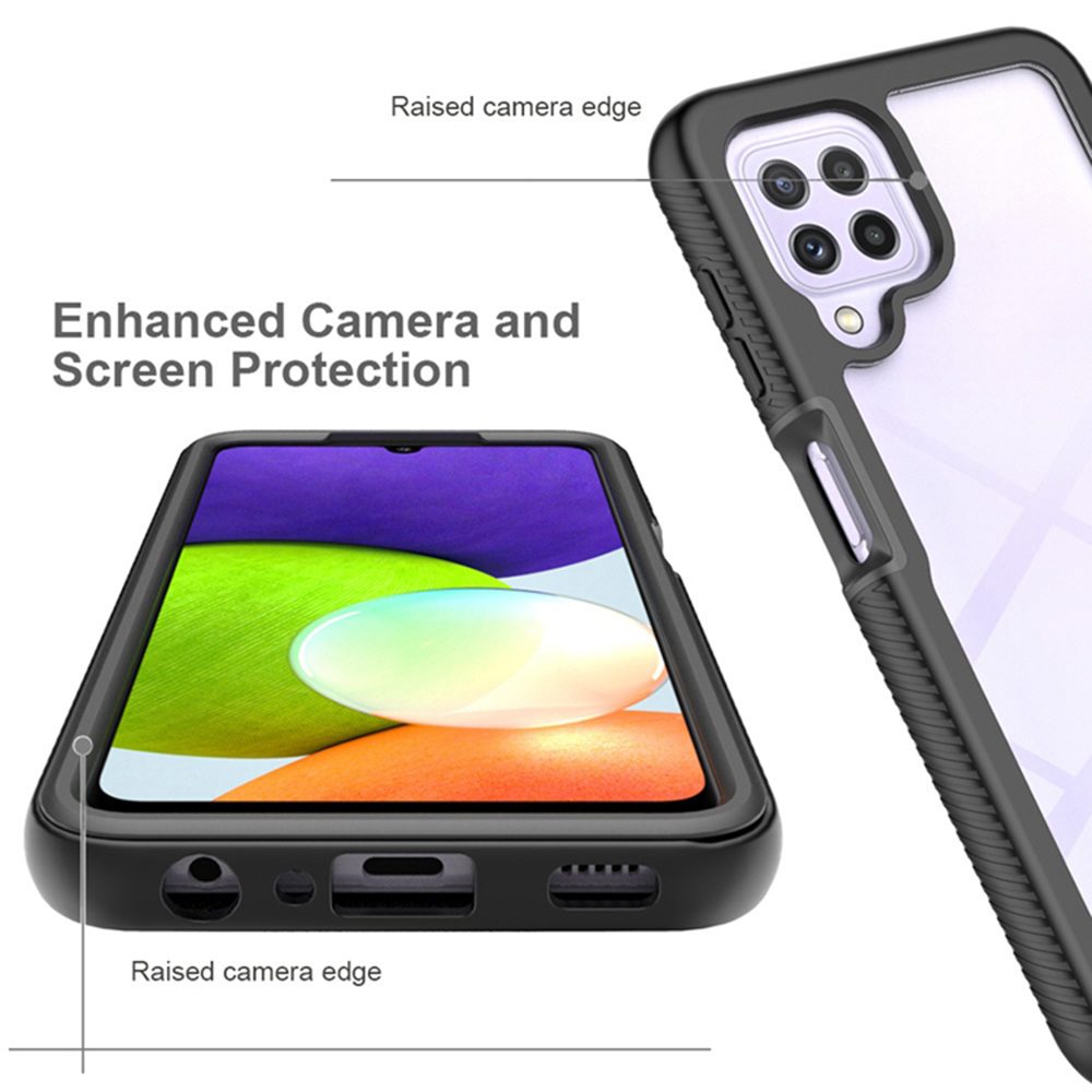 Techsuit Defense360 Pro + Ochranná Fólia, Samsung Galaxy A22 4G, čierny
