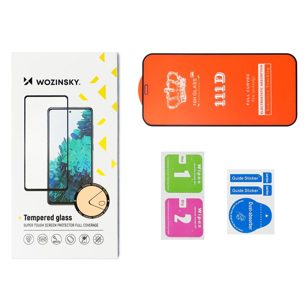 Wozinsky 2x 5D Zaštitno Kaljeno Staklo, IPhone 14 Pro Max, Crni