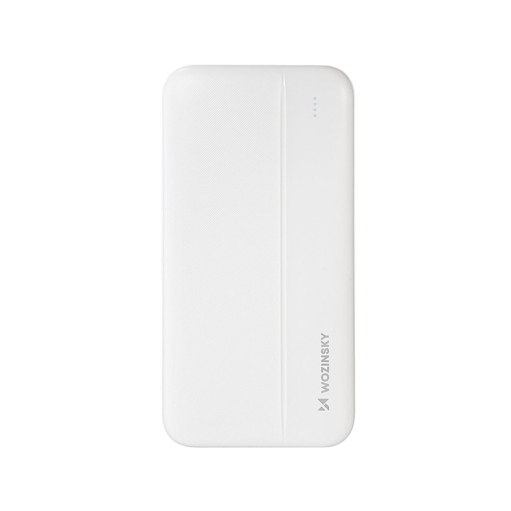 Wozinsky WPBWE1 PowerBanka Li-Po, 10000mAh, 2x USB, bílá