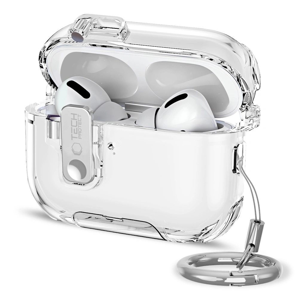 Levně Tech-Protect Bounce Pro pouzdro, Apple AirPods Pro 3, průhledné
