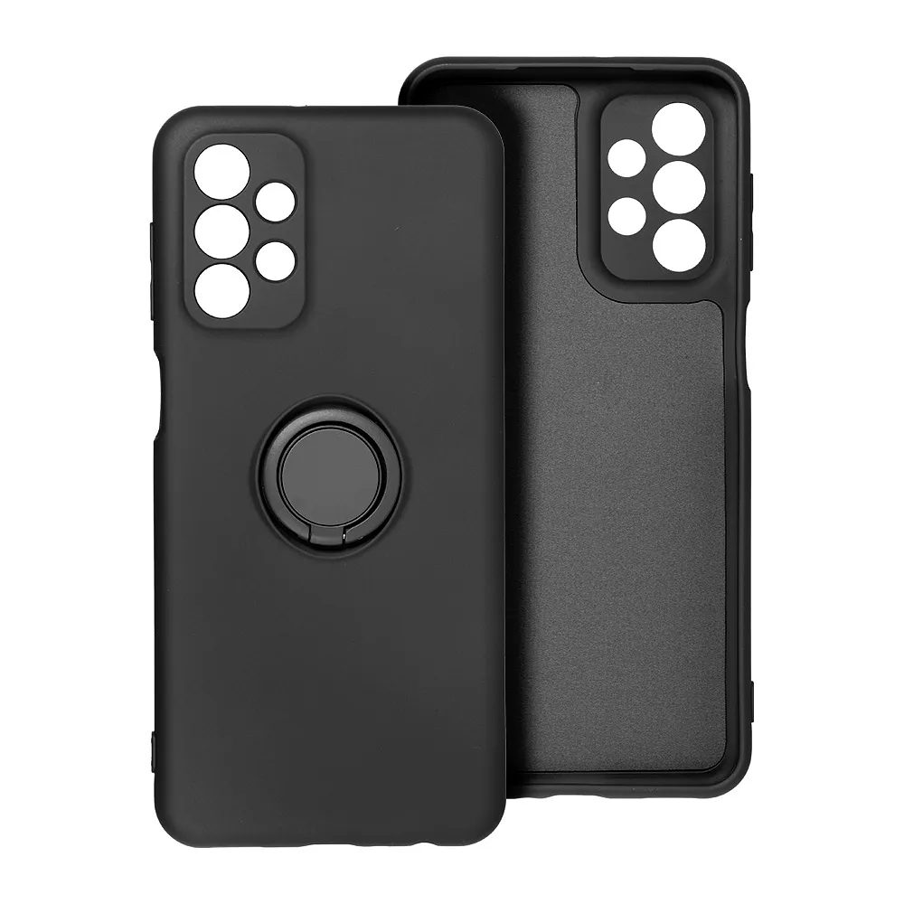 Levně Silicone Ring obal, Samsung Galaxy A36 5G, černý