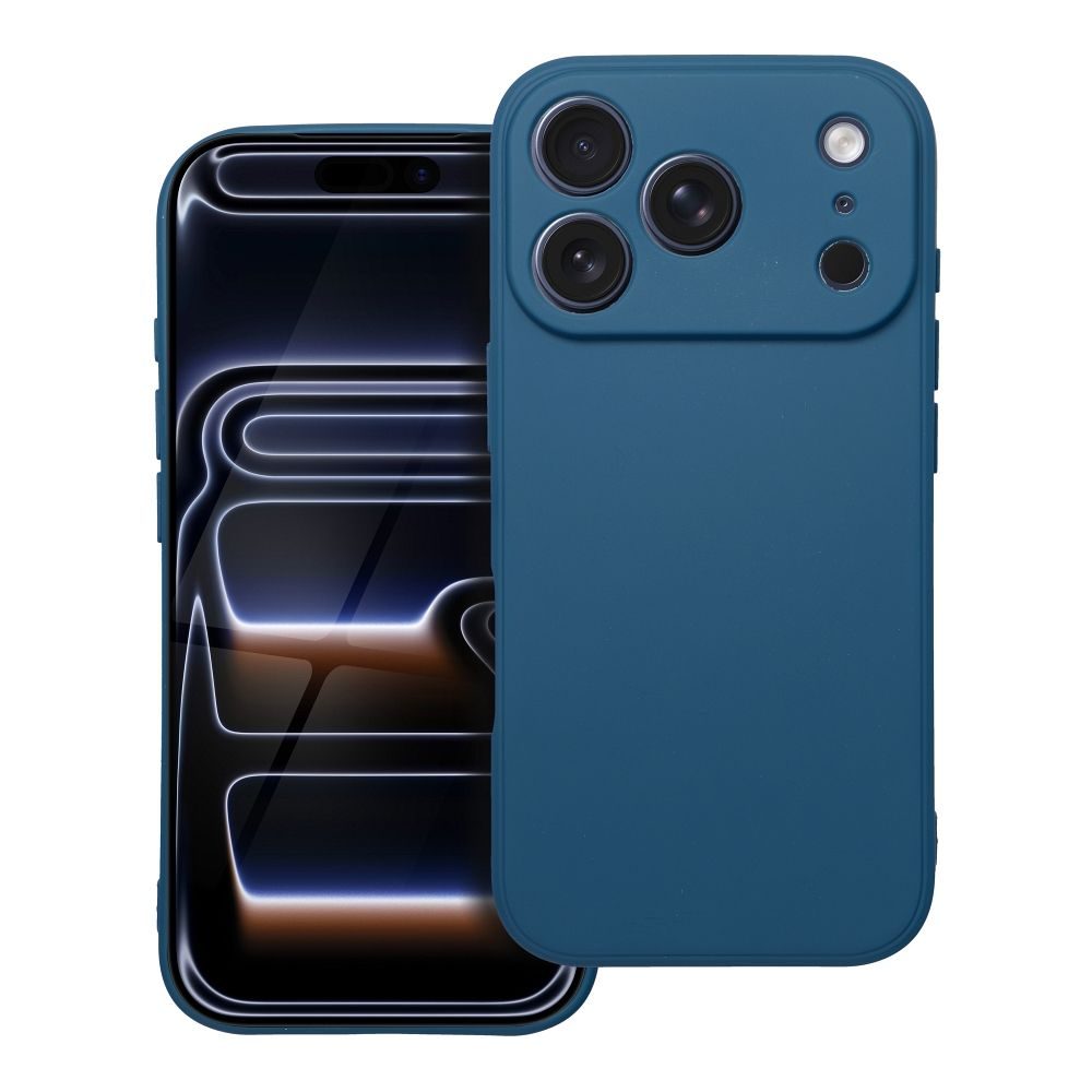 Levně Matt obal, iPhone 17 Pro, modrý