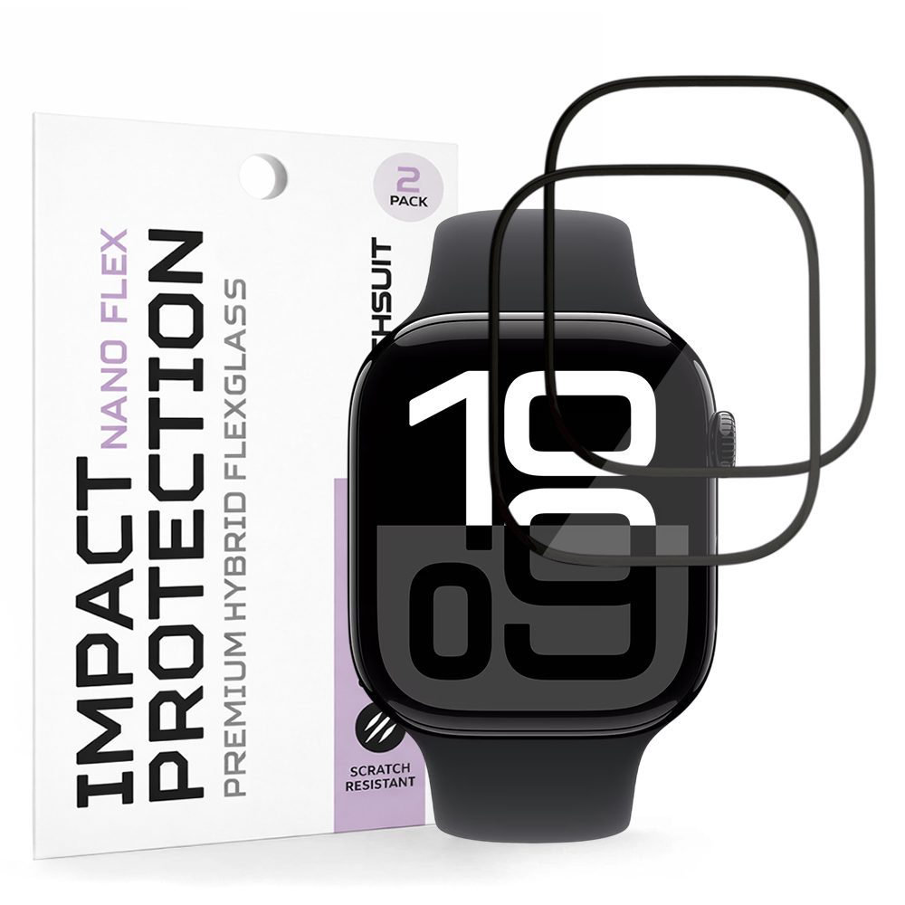 Levně Techsuit Nano Flex, Apple Watch 10 / 11 46mm, 2 kusy, černé