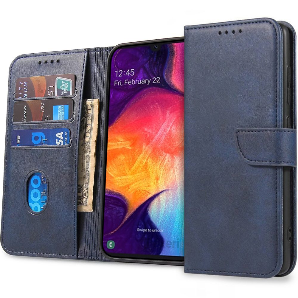 Nexeri Wallet Motorola Moto G14, Kék Tok