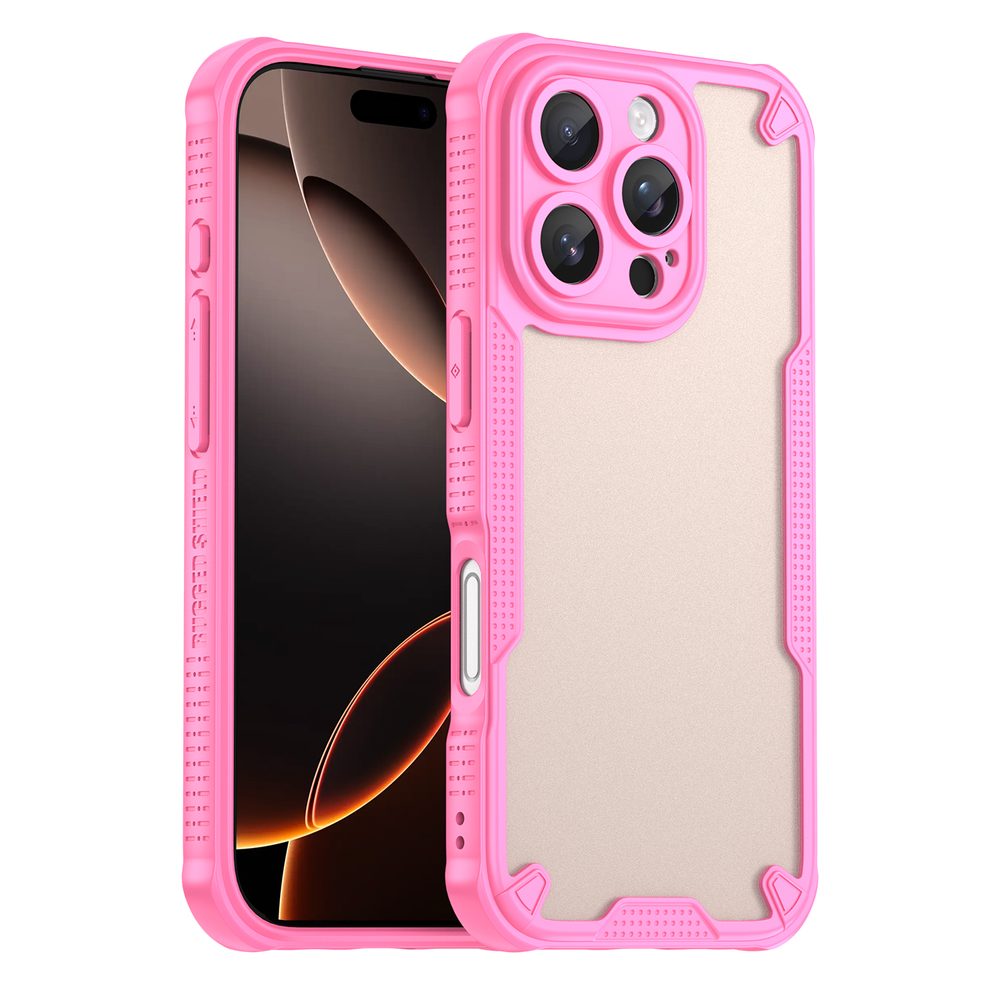 ArmorShield Hibrid Tok, iPhone 16 Pro, rózsaszín