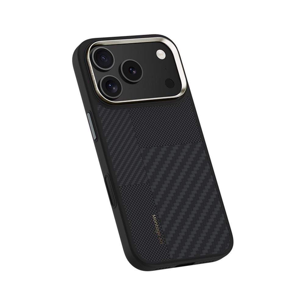 Benks Montage Magnetic Armor Pro Kevlar obal Metal Frame, iPhone 17 Pro Max, čierny
