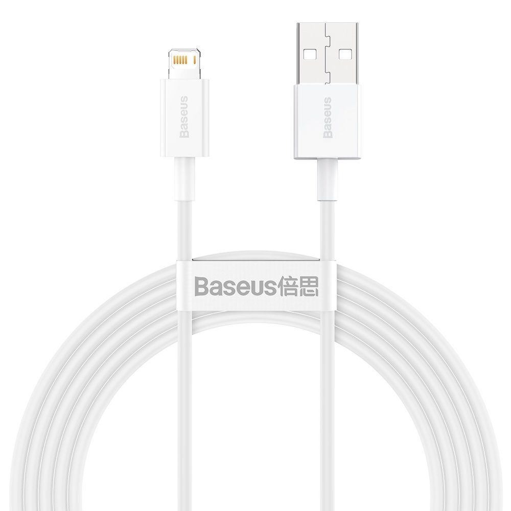 Baseus Superior USB - Lightning, 2 M, Bel (CALYS-02)