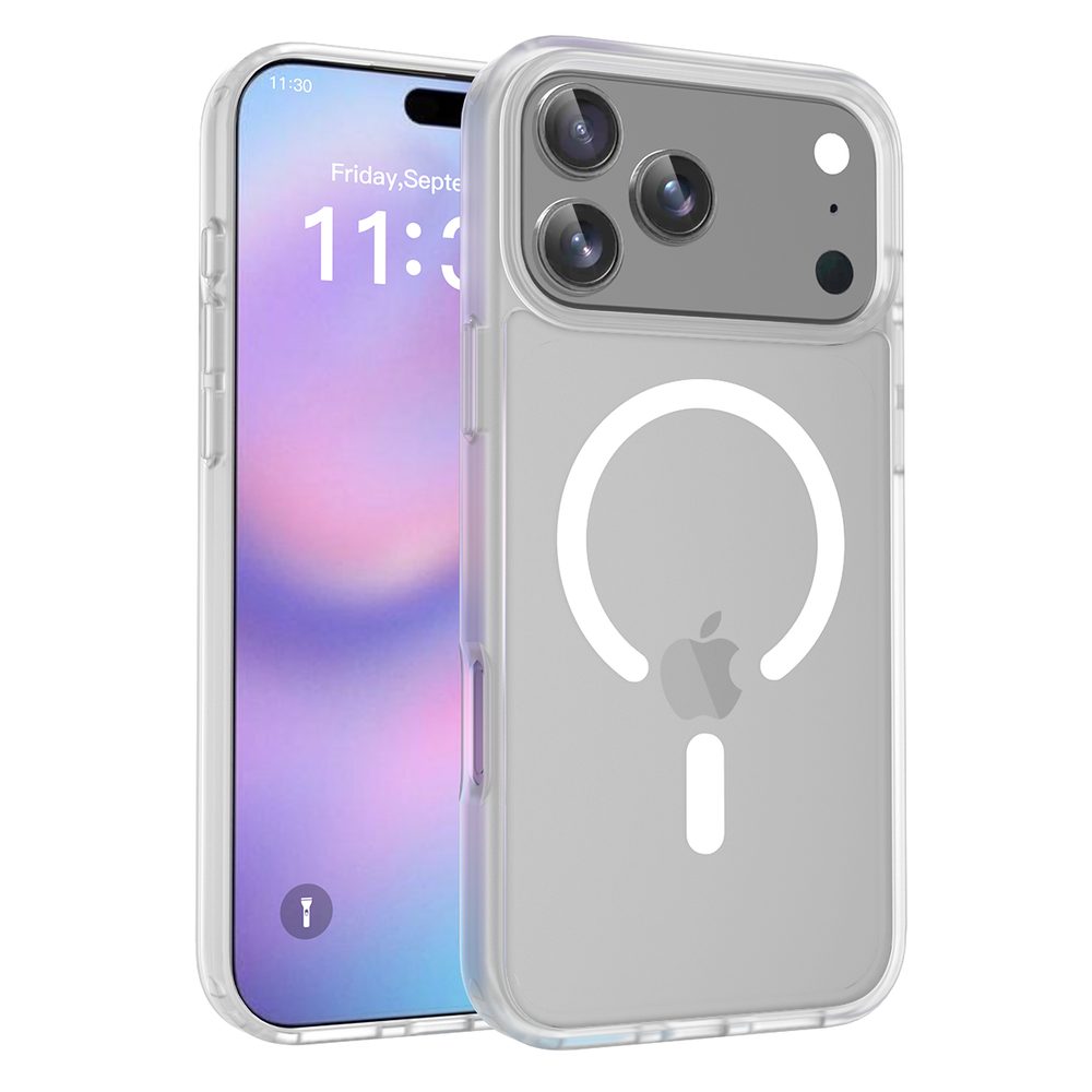 JP MagFit Colour MagSafe obal s N52 magnetem, iPhone 17 Pro Max, bílý