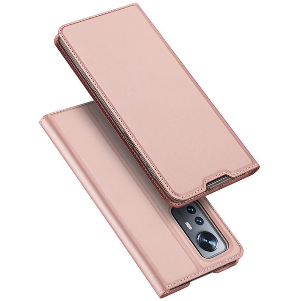 Dux Ducis Skin Pro, Preklopni Etui, Xiaomi Poco M6 Pro / Redmi 12, Roza