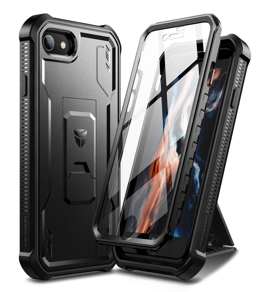 Dexnor 360 Kickstand Husă iPhone 7 / 8 / SE 2020 / 2022, negru