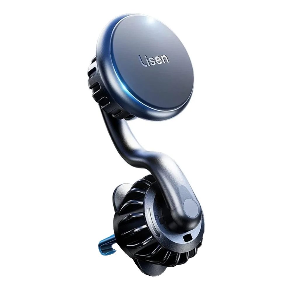 Lisen Suport auto universal MagSafe pentru grila de ventilație, negru