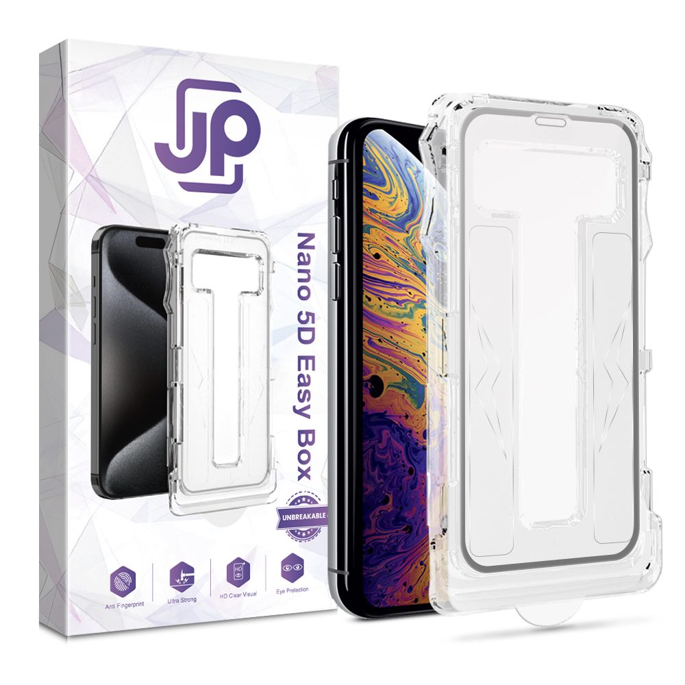 Levně JP Nano 5D Tvrzené sklo Easy Box, iPhone X / XS, černé