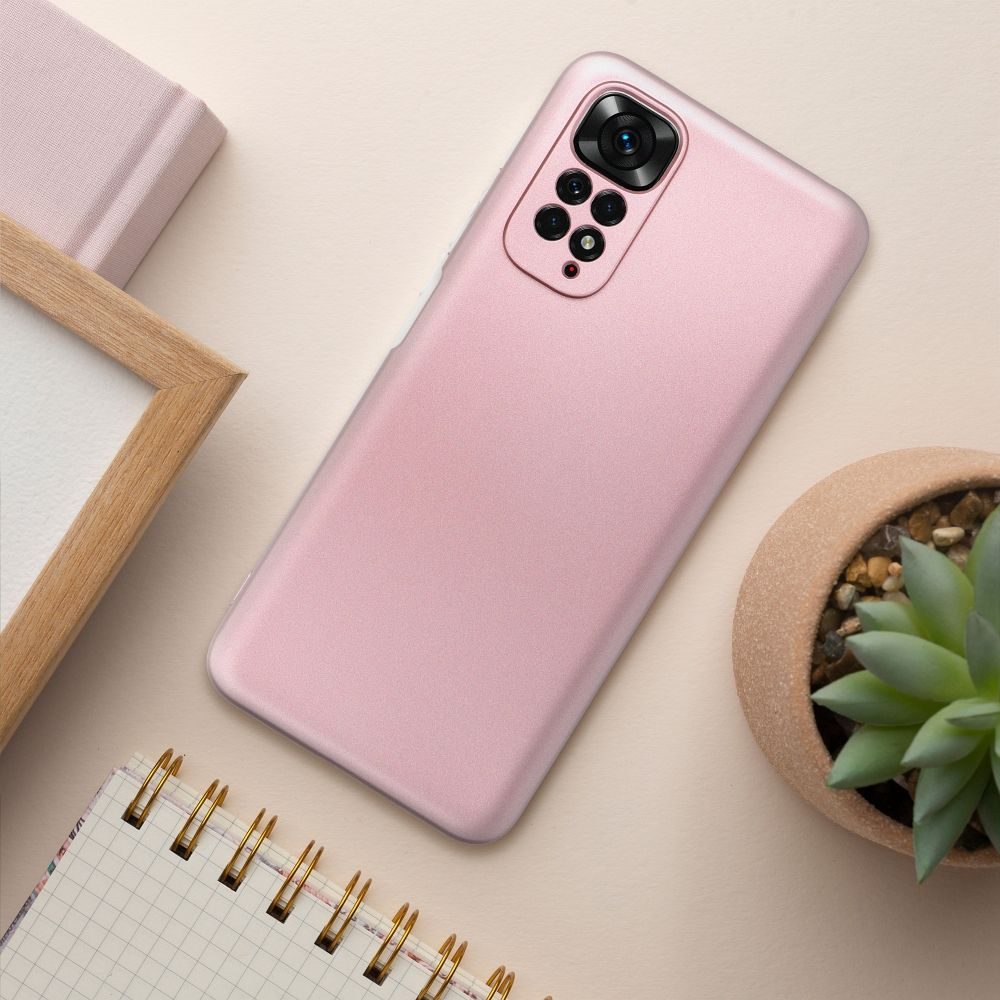 Metallic Etui, Xiaomi Redmi Note 12 4G, Roza