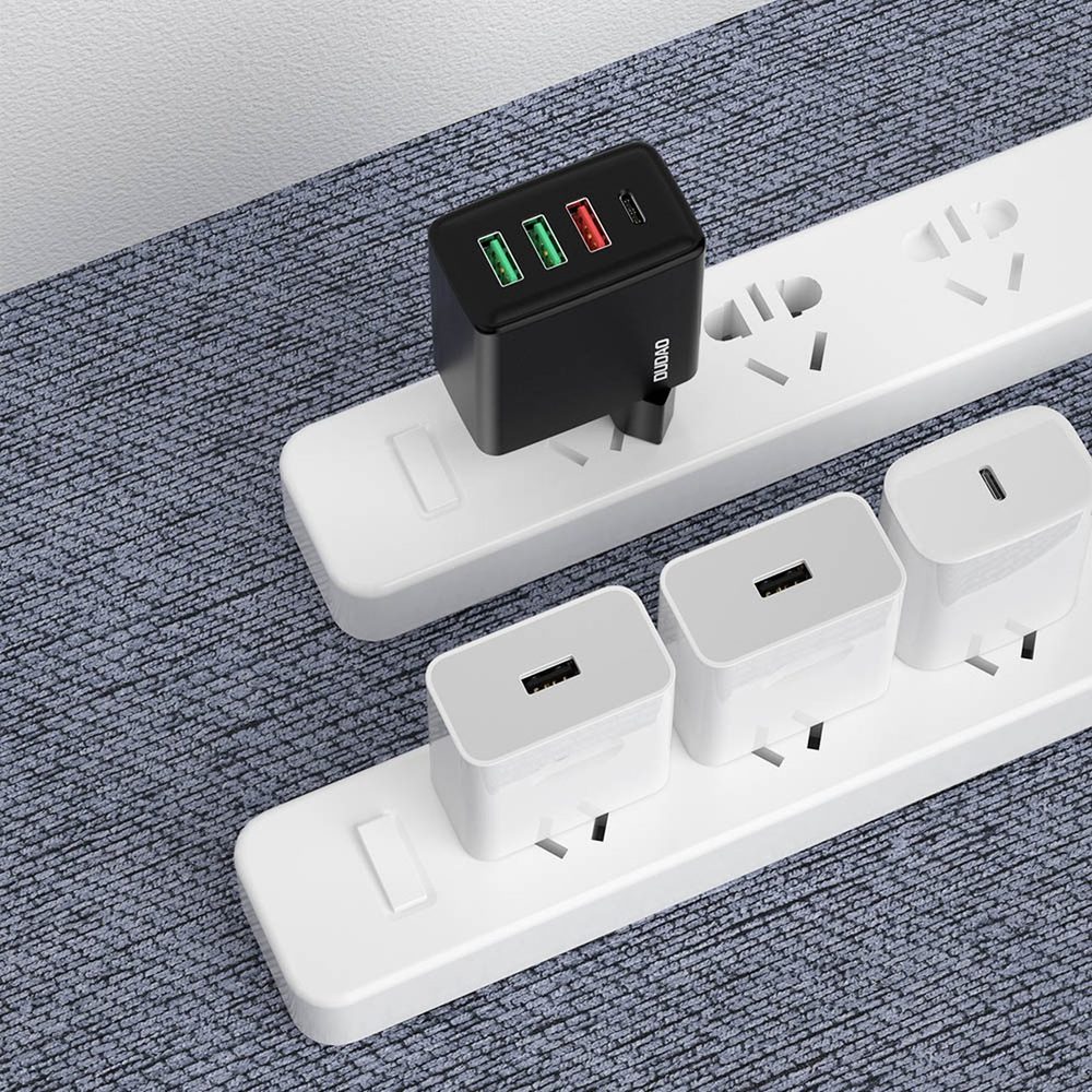 Dudao Brzi Punjač 3x USB / 1x USB-C, 20W, PD, QC 3.0, Crni (A5H)