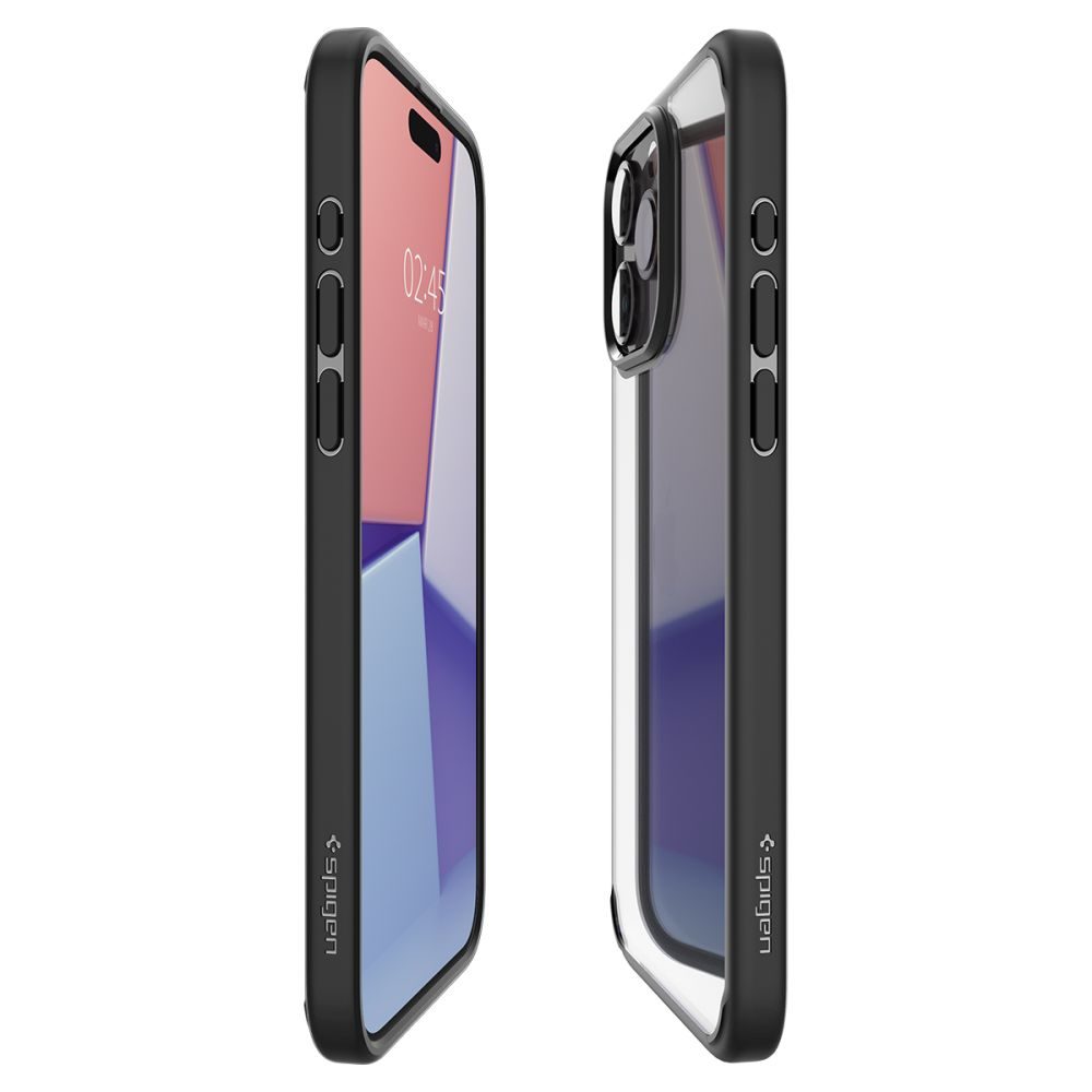 Spigen Ultra Hybrid Tok Mobiltelefonhoz, IPhone 15 Pro Max, Matte Black