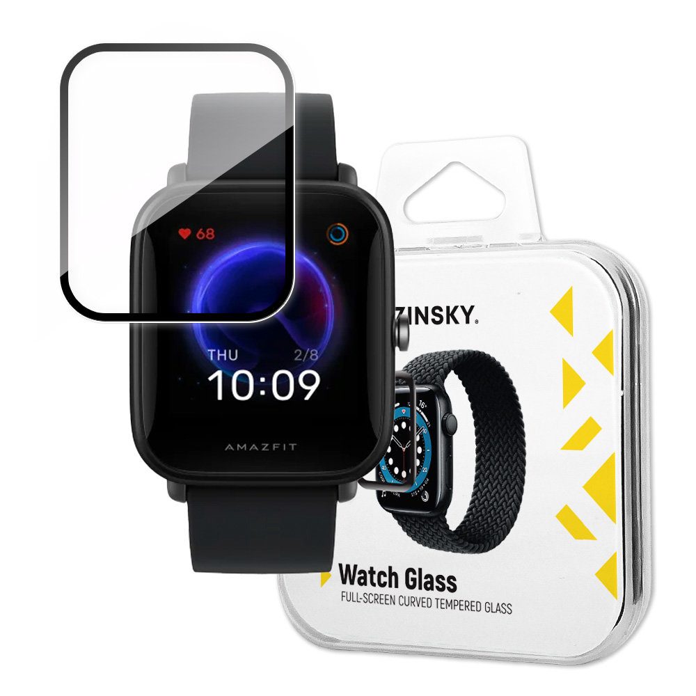 Wozinsky Watch Glass Hibridno Steklo, Xiaomi Amazfit Bip U, črna